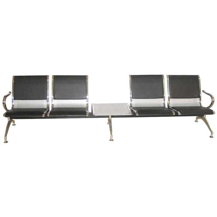 排椅加茶几铁艺会客椅长椅候诊椅钢制椅椅等候椅拜访点滴机场医院