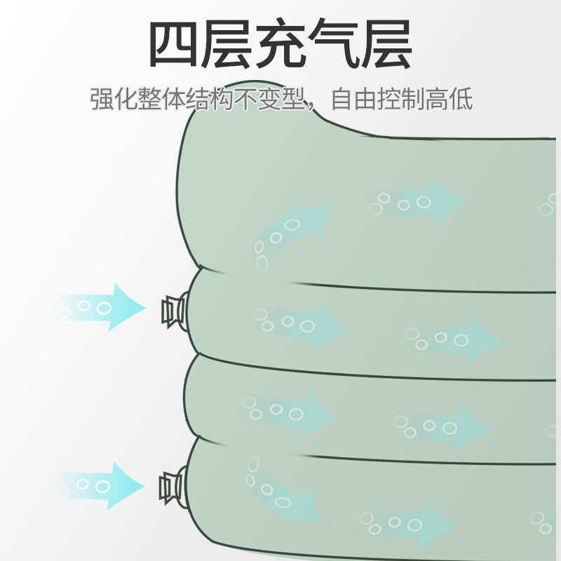 充气浴缸折叠大人浴盆家用全身泡澡桶大号便携式塑料小户型可坐躺