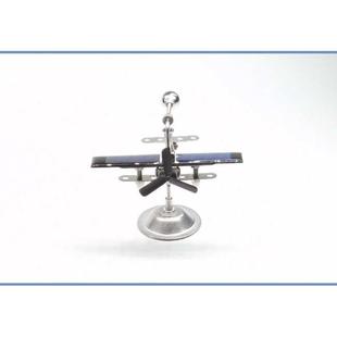 新款太阳能车载飞机摆件 平衡旋转飞机创意个性动态金属车饰摆件