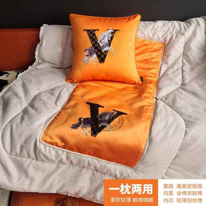 高档轻奢抱枕被子毯子两用汽车载午休午睡客厅沙发家用多功能春秋,居家布艺,抱枕被,淘宝优惠券,粉丝福利购,淘宝优惠卷