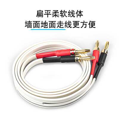 无氧铜音箱线扁平喇叭线5.1家庭影院AV功放布线环绕通用音响线