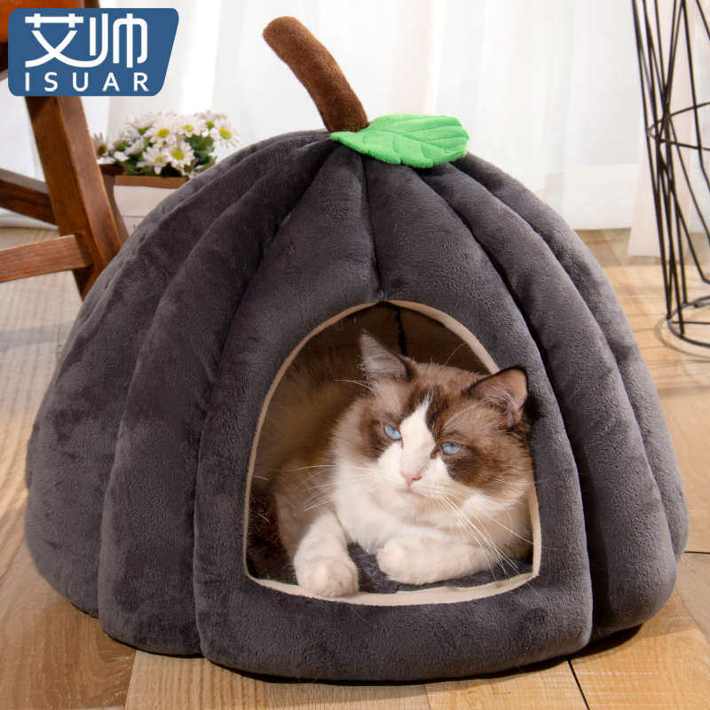南瓜猫窝四季通用狗窝冬季保暖封闭式安全感不占地垫子别墅宠物窝,宠物/宠物食品及用品,猫窝/屋/帐篷/沙发,淘宝优惠券,粉丝福利购,淘宝优惠卷