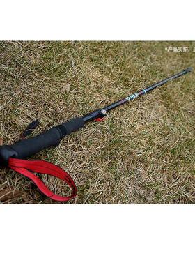 MBC碳素折叠外锁登山杖3K畅行碳纤维越野跑5节超短徒步手杖M375Q2