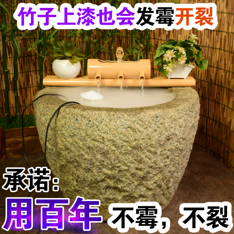 PVC流水摆件造景装饰养鱼缸循环水缸石槽圆缸过滤器不要电流水