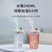 加湿器卧室家用静音孕妇婴儿空调房小型办公室桌面车载空气大雾量