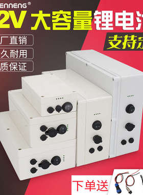 锂电池12V大容量18650芯大功率带防水壳可定制带通讯RS485232电瓶