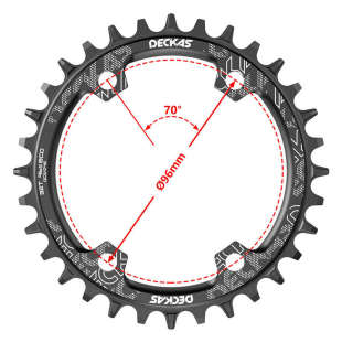 正负齿椭圆盘山地自行车盘片96BCD单盘曲柄牙盘用于m8000 m9000