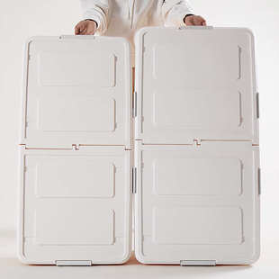 床底收纳盒带轮扁平大号长方形床上储物整理箱床底下收纳箱抽屉式