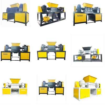 塑料木材撕碎机大型小型双轴金属废铁蓝桶机头料轮胎垃圾粉碎破碎