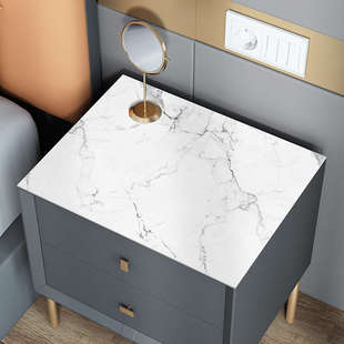 床头柜垫子轻奢防尘皮革盖布防水盖巾桌布大理石桌垫卧室保护垫