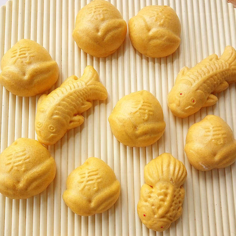 立体寿桃和果子面食馒头南瓜紫薯糕月饼蛋糕艾糍粑烘焙模具 木质
