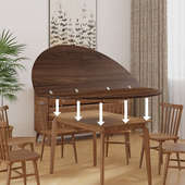 聚餐大圆餐桌可折叠圆桌台面桌面面板15 20家用圆形转盘加大神器