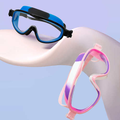 儿童大框游泳镜防水防雾高清专业游泳眼镜男童女童潜水眼镜护目