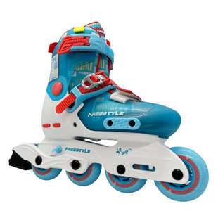 费斯time专业儿童轮滑鞋休闲平花溜冰旱冰可调节直排初学套装