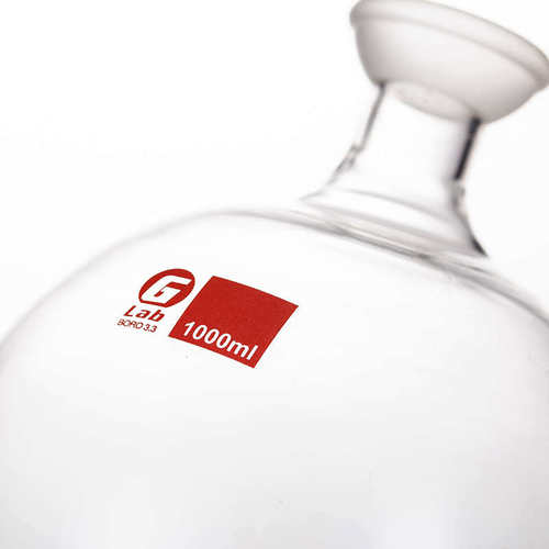 球磨口圆底烧瓶250/5001000/2000/3000ml旋转蒸发器接收瓶包邮