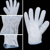 10双电焊手套全牛皮短款 焊工专用柔软防烫隔热耐高温劳保防护