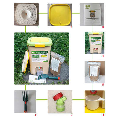 果攸厨余堆肥桶发酵桶波卡西积肥桶EM菌酵素菌糠沤肥桶自制营养土