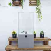 新款 方形底滤鱼缸 鱼缸客厅电视柜桌面落地家用静音超白玻璃立式