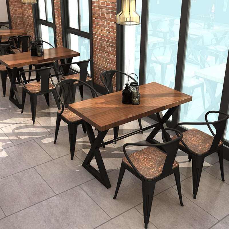 复古工业风酒吧清吧音乐餐桌椅餐厅咖啡厅椅子烧烤店铁艺餐椅组合