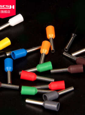 E6018紫铜预绝缘欧式管形冷压接线端子线鼻子针型线耳电线端头VE