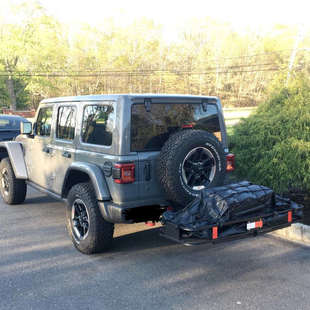 欣川汽车车尾拖车行李框越野车载托车篮折叠货架后挂式方口拖车框