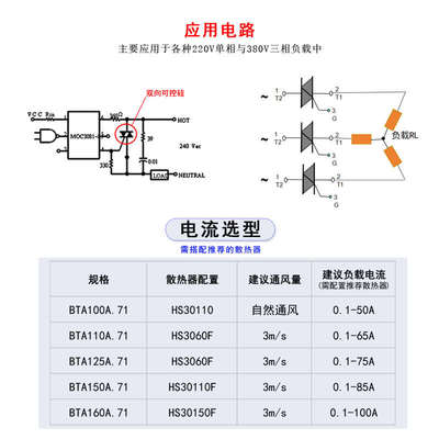 大电流双向可控硅BTA150A.71 大功率100A110A125A160A1000V 1600V