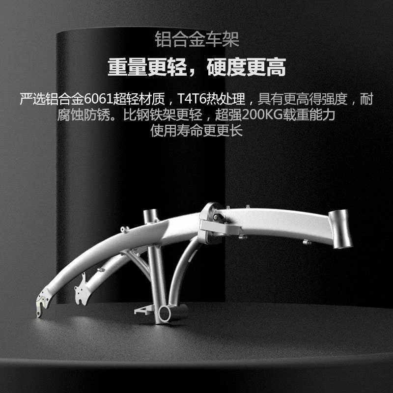蓝克雷斯折叠车20寸超轻铝合金折叠自行车
