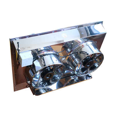 不锈钢强力排气扇双排连体窗式厨房抽油烟风机大功率商用静音排风