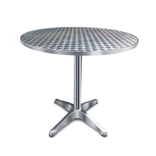 铝桌子咖啡桌不锈钢小方桌展会圆桌桌风工业洽谈奶茶桌店可