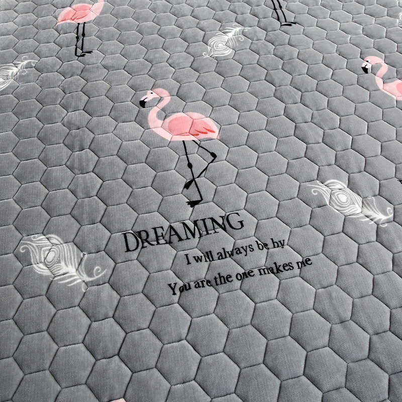 床垫软垫防滑学生宿舍床褥垫毛毯法兰绒冬季绒面毯子铺床厚珊瑚绒