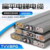 电梯随行扁电缆TVVBG2430屏蔽线电线带0.75钢丝芯4036两组邮包