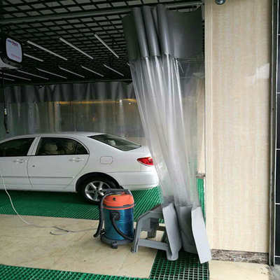 洗车店防水帘防尘隔断帘工位推拉帘透明隔水帘车间挡风隔热空调帘