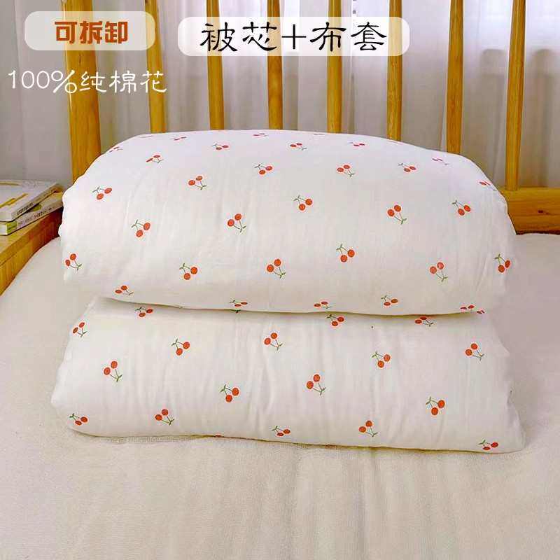 新疆长绒棉被纯棉花被子被芯棉絮垫被2x2.3米双人8斤1.5x2米单人