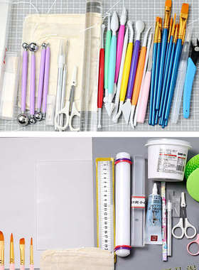 【团】翻糖工具基础套装   糖牌刻字 配件制作雕刻工具切割板套装