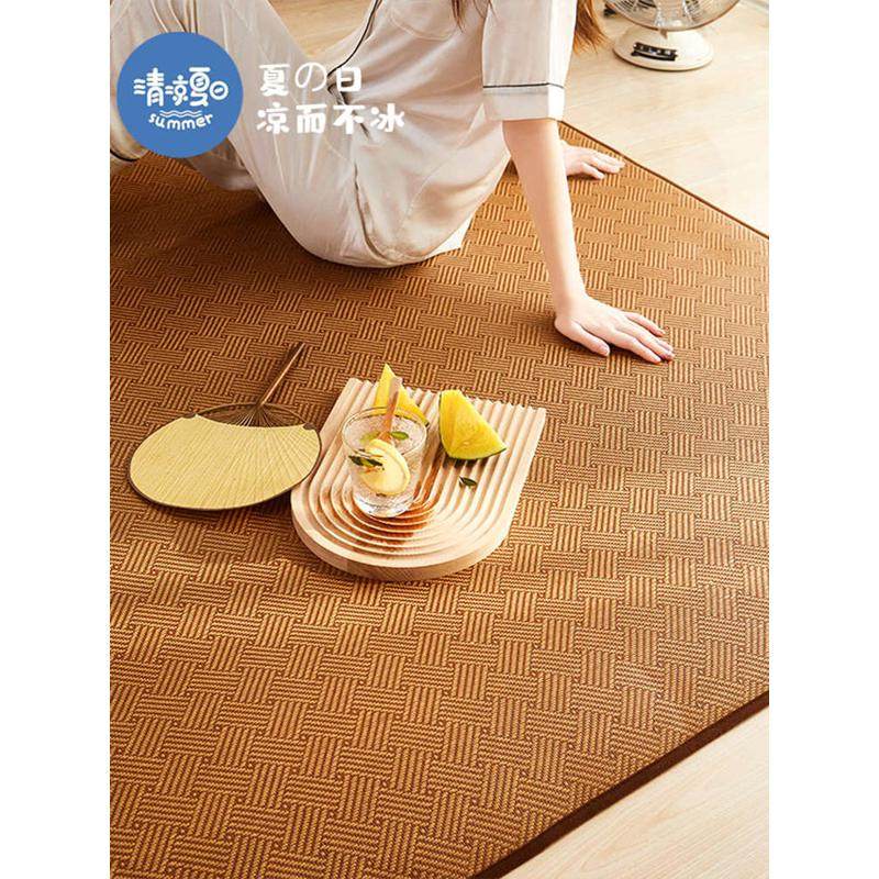 地毯榻榻米地垫日式拼接凉席客厅卧室夏天藤席垫子满铺儿童爬行垫,居家布艺,地毯,淘宝优惠券,粉丝福利购,淘宝优惠卷
