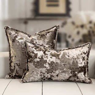 一森现代轻奢冰花绒抱枕沙发客厅高级靠垫新中式靠枕套样板间含芯