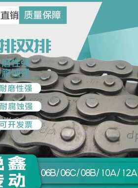 东华盾牌精密工业链条传动单排链条06BC/08B/10A/12A/16A/32A滚子