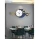 时尚 饰时钟挂墙家用入户餐厅壁画高档轻奢钟表 创意挂钟简约客厅装