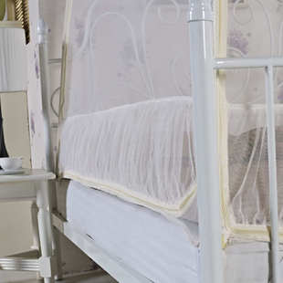 2025新款蒙古包三开门蚊帐家用卧室防摔学生宿舍防蚊透气加密网纱