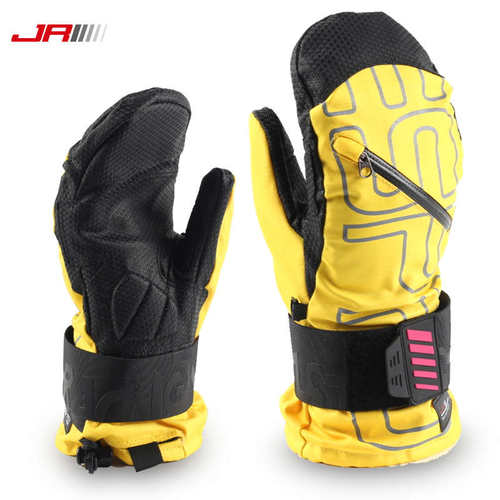 jr滑雪手套 带护腕  男 单板手套女 内置护手 闷子 护掌 防水透气