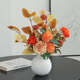 仿真花束干花塑料花绢花酒柜电视柜装 饰花瓶摆件客厅插花假花摆设