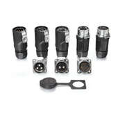 cnlinko凌科 快充航空插头连接器 LP28大电流2针3孔8芯15A