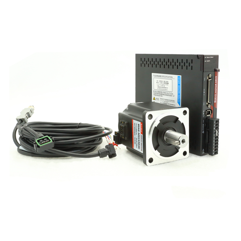 全新6080壁虎插头交流伺服电机套装200W 400W 750W 1KWP100S驱动