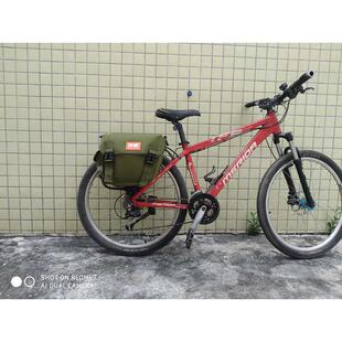 骑橙自行车装备包川藏山地车驮包后货架包防水帆布邮政送货包尾包