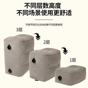 旅行充气脚垫飞机脚托高铁神器脚蹬汽车副驾驶长途经济舱坐车睡觉