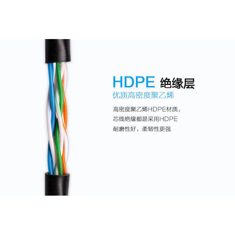 国标深久超五类非屏蔽监控网线家用高速双绞线8芯电脑线足300米