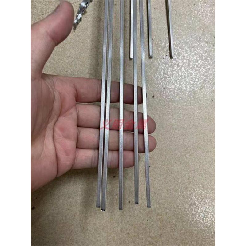 直销304不锈钢实心扁条方条 小方钢方棒 冷拉扁钢2X3X4X5X6X7X8X1