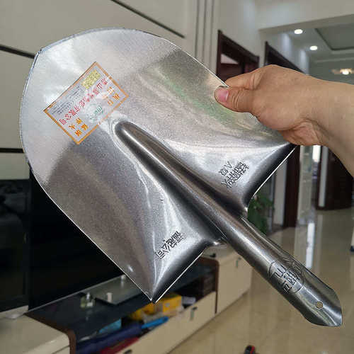 钢马全刚大尖锹挖土锹挖树锹A级锰钢淬火抛光农用农具开沟锹钢锹