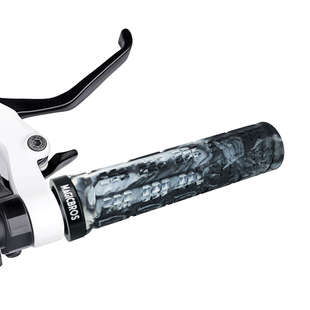 自行车把套山地车直筒单边锁死防滑橡胶混色车把手套单车配件握把