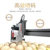 全自动鸡蛋喷码 机小型喷印字机生产日期保质期序列号 机六喷头打码